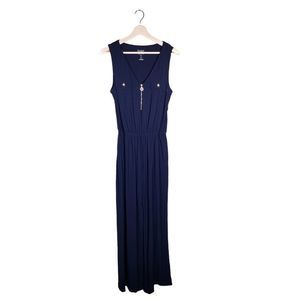 Soho Jumpsuit Women's One-Piece Navy Blue Size Medium
